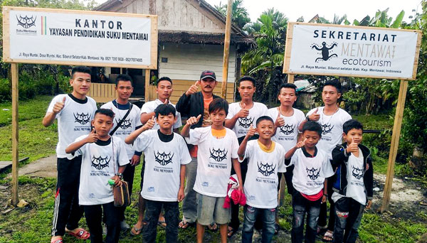 Suku Mentawai Education Foundation with a team of Mentawai students
